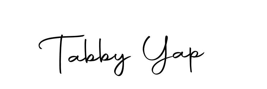 Make a beautiful signature design for name Tabby Yap. With this signature (Autography-DOLnW) style, you can create a handwritten signature for free. Tabby Yap signature style 10 images and pictures png