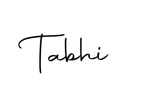 Similarly Autography-DOLnW is the best handwritten signature design. Signature creator online .You can use it as an online autograph creator for name Tabhi. Tabhi signature style 10 images and pictures png
