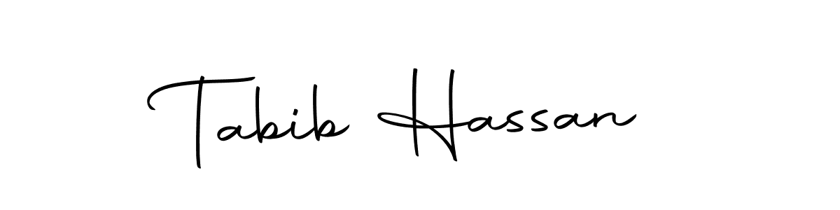 Create a beautiful signature design for name Tabib Hassan. With this signature (Autography-DOLnW) fonts, you can make a handwritten signature for free. Tabib Hassan signature style 10 images and pictures png