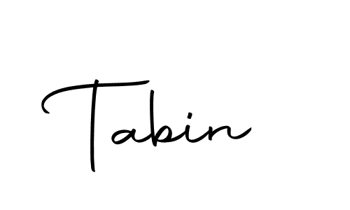 How to make Tabin signature? Autography-DOLnW is a professional autograph style. Create handwritten signature for Tabin name. Tabin signature style 10 images and pictures png