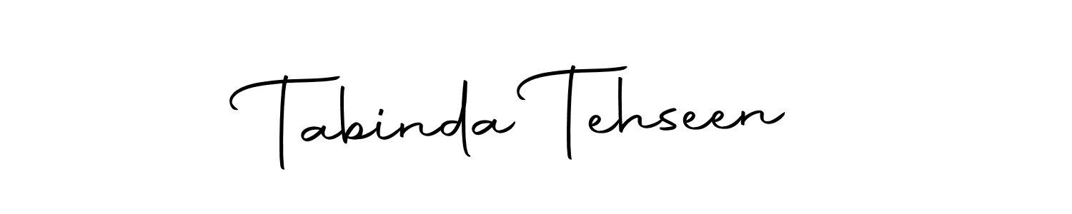 Also we have Tabinda Tehseen name is the best signature style. Create professional handwritten signature collection using Autography-DOLnW autograph style. Tabinda Tehseen signature style 10 images and pictures png