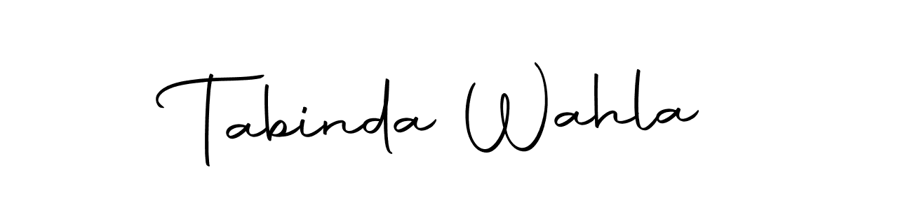 Create a beautiful signature design for name Tabinda Wahla. With this signature (Autography-DOLnW) fonts, you can make a handwritten signature for free. Tabinda Wahla signature style 10 images and pictures png