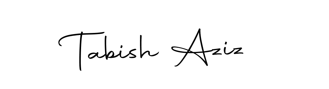 Create a beautiful signature design for name Tabish Aziz. With this signature (Autography-DOLnW) fonts, you can make a handwritten signature for free. Tabish Aziz signature style 10 images and pictures png