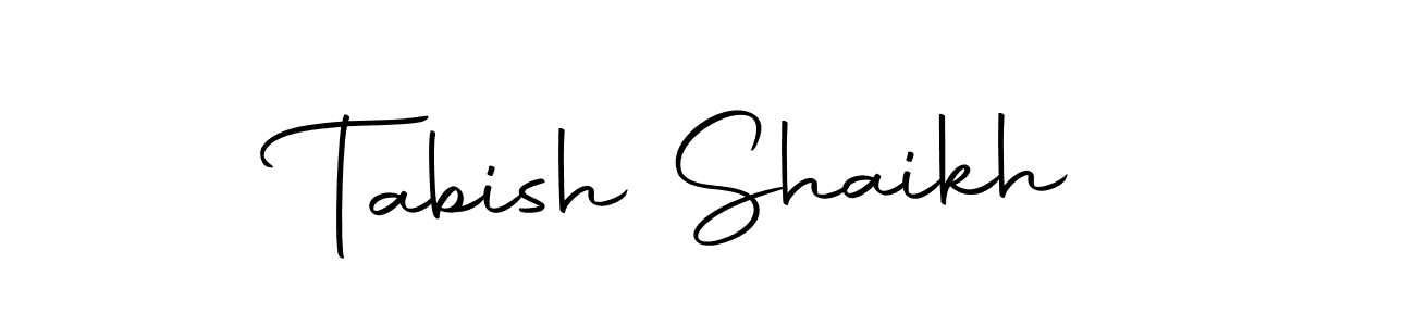 Create a beautiful signature design for name Tabish Shaikh. With this signature (Autography-DOLnW) fonts, you can make a handwritten signature for free. Tabish Shaikh signature style 10 images and pictures png