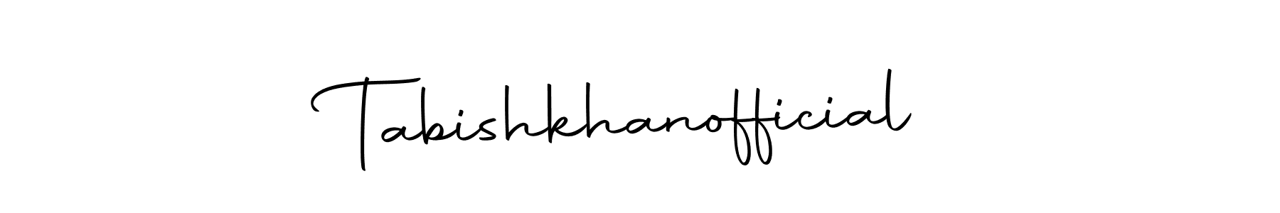 How to make Tabishkhanofficial signature? Autography-DOLnW is a professional autograph style. Create handwritten signature for Tabishkhanofficial name. Tabishkhanofficial signature style 10 images and pictures png