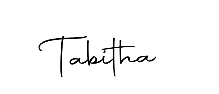 Make a beautiful signature design for name Tabitha. With this signature (Autography-DOLnW) style, you can create a handwritten signature for free. Tabitha signature style 10 images and pictures png