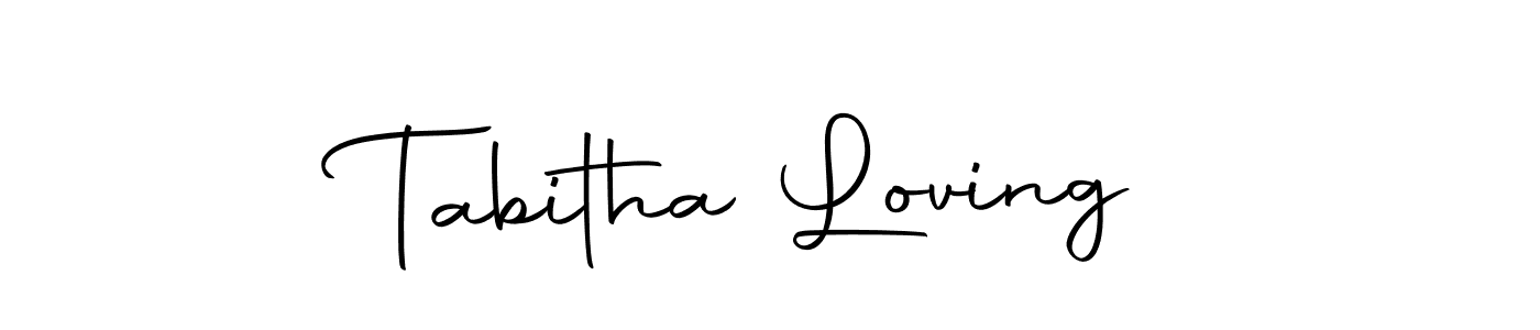 Also we have Tabitha Loving name is the best signature style. Create professional handwritten signature collection using Autography-DOLnW autograph style. Tabitha Loving signature style 10 images and pictures png