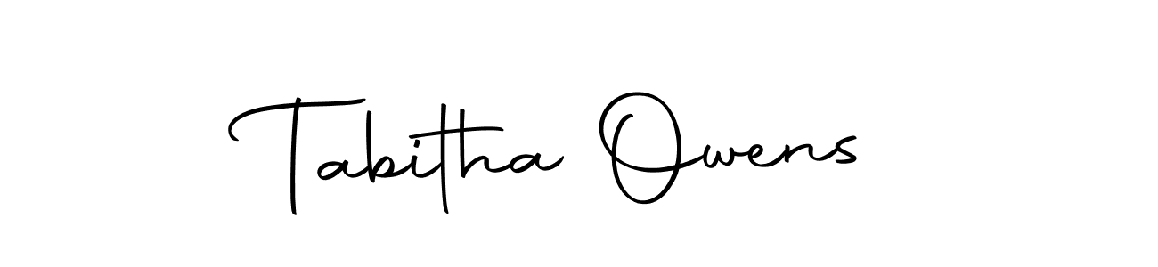 Make a beautiful signature design for name Tabitha Owens. With this signature (Autography-DOLnW) style, you can create a handwritten signature for free. Tabitha Owens signature style 10 images and pictures png
