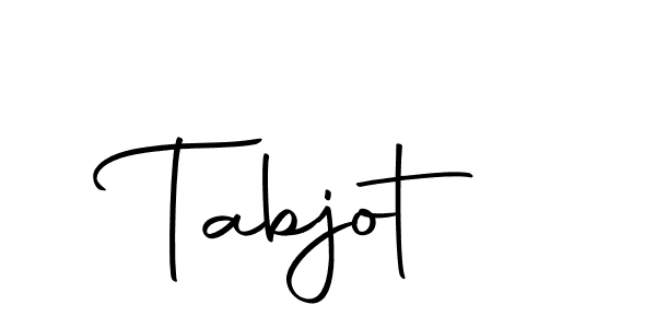Design your own signature with our free online signature maker. With this signature software, you can create a handwritten (Autography-DOLnW) signature for name Tabjot. Tabjot signature style 10 images and pictures png