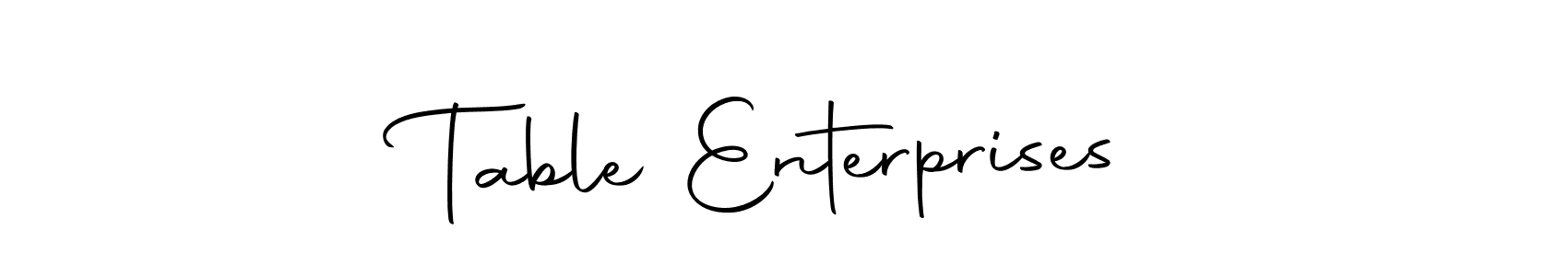 if you are searching for the best signature style for your name Table Enterprises. so please give up your signature search. here we have designed multiple signature styles  using Autography-DOLnW. Table Enterprises signature style 10 images and pictures png