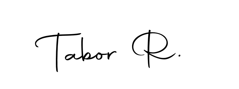 Make a beautiful signature design for name Tabor R.. Use this online signature maker to create a handwritten signature for free. Tabor R. signature style 10 images and pictures png