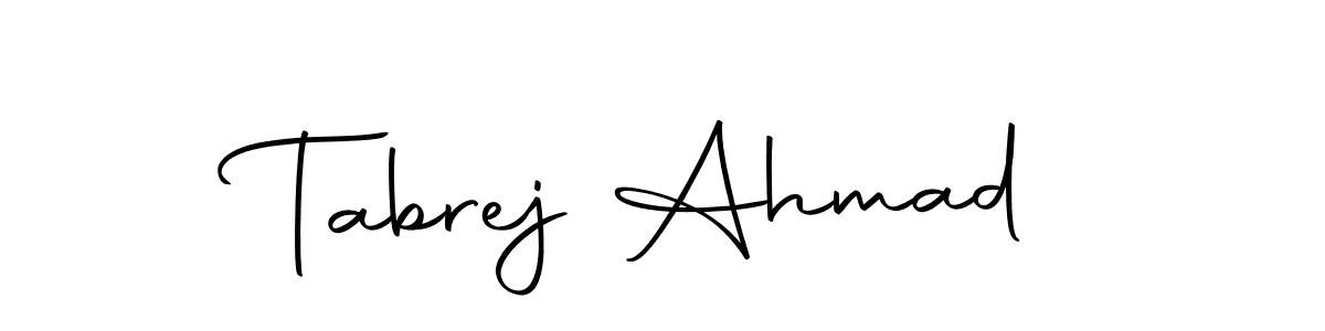 Design your own signature with our free online signature maker. With this signature software, you can create a handwritten (Autography-DOLnW) signature for name Tabrej Ahmad. Tabrej Ahmad signature style 10 images and pictures png