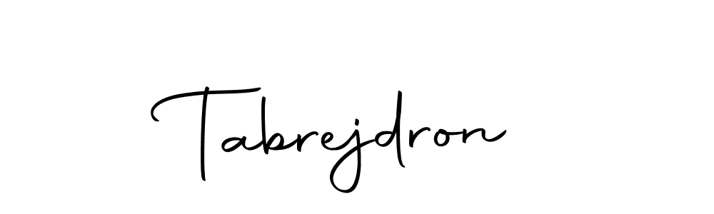 Make a beautiful signature design for name Tabrejdron. With this signature (Autography-DOLnW) style, you can create a handwritten signature for free. Tabrejdron signature style 10 images and pictures png