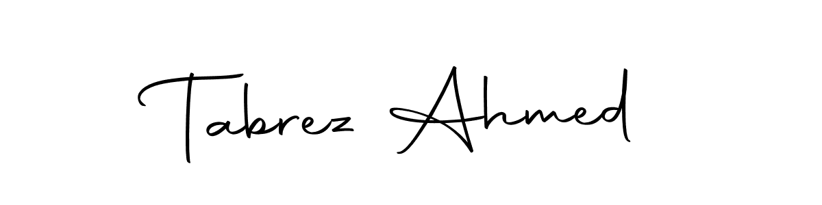 You can use this online signature creator to create a handwritten signature for the name Tabrez Ahmed. This is the best online autograph maker. Tabrez Ahmed signature style 10 images and pictures png