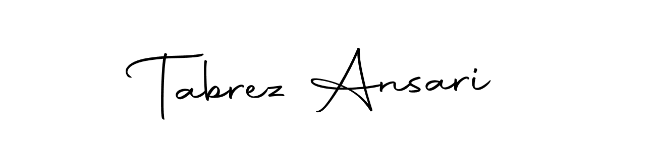 Make a short Tabrez Ansari signature style. Manage your documents anywhere anytime using Autography-DOLnW. Create and add eSignatures, submit forms, share and send files easily. Tabrez Ansari signature style 10 images and pictures png