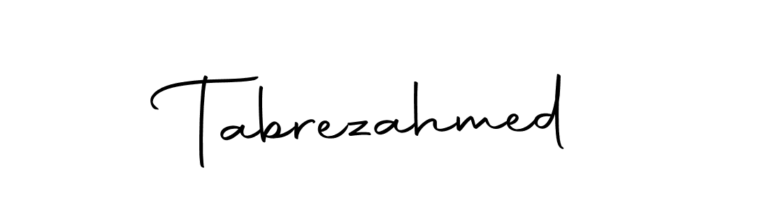 Use a signature maker to create a handwritten signature online. With this signature software, you can design (Autography-DOLnW) your own signature for name Tabrezahmed. Tabrezahmed signature style 10 images and pictures png