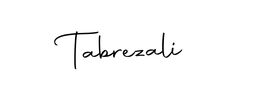 You should practise on your own different ways (Autography-DOLnW) to write your name (Tabrezali) in signature. don't let someone else do it for you. Tabrezali signature style 10 images and pictures png