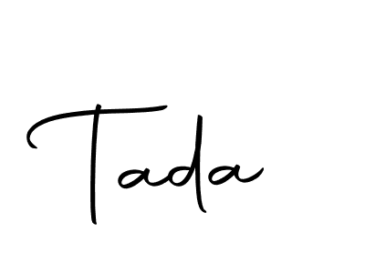 Tada stylish signature style. Best Handwritten Sign (Autography-DOLnW) for my name. Handwritten Signature Collection Ideas for my name Tada. Tada signature style 10 images and pictures png