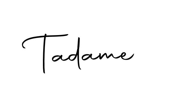 You can use this online signature creator to create a handwritten signature for the name Tadame. This is the best online autograph maker. Tadame signature style 10 images and pictures png