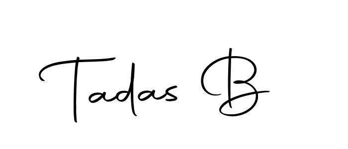 Also we have Tadas B name is the best signature style. Create professional handwritten signature collection using Autography-DOLnW autograph style. Tadas B signature style 10 images and pictures png