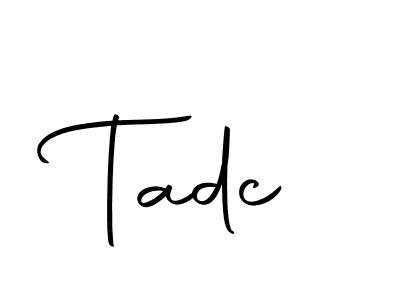 Make a beautiful signature design for name Tadc. Use this online signature maker to create a handwritten signature for free. Tadc signature style 10 images and pictures png