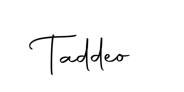 You should practise on your own different ways (Autography-DOLnW) to write your name (Taddeo) in signature. don't let someone else do it for you. Taddeo signature style 10 images and pictures png