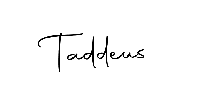 Create a beautiful signature design for name Taddeus. With this signature (Autography-DOLnW) fonts, you can make a handwritten signature for free. Taddeus signature style 10 images and pictures png