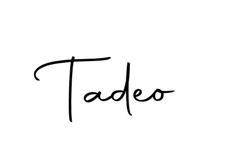 You can use this online signature creator to create a handwritten signature for the name Tadeo. This is the best online autograph maker. Tadeo signature style 10 images and pictures png