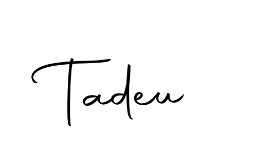 Here are the top 10 professional signature styles for the name Tadeu. These are the best autograph styles you can use for your name. Tadeu signature style 10 images and pictures png