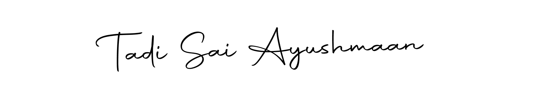 Here are the top 10 professional signature styles for the name Tadi Sai Ayushmaan. These are the best autograph styles you can use for your name. Tadi Sai Ayushmaan signature style 10 images and pictures png