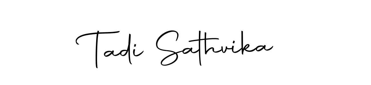Make a beautiful signature design for name Tadi Sathvika. With this signature (Autography-DOLnW) style, you can create a handwritten signature for free. Tadi Sathvika signature style 10 images and pictures png