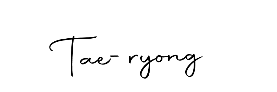 Design your own signature with our free online signature maker. With this signature software, you can create a handwritten (Autography-DOLnW) signature for name Tae-ryong. Tae-ryong signature style 10 images and pictures png