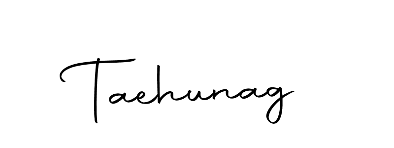 How to make Taehunag name signature. Use Autography-DOLnW style for creating short signs online. This is the latest handwritten sign. Taehunag signature style 10 images and pictures png