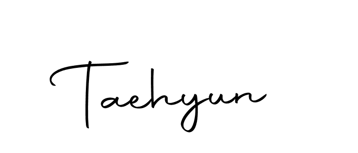 Use a signature maker to create a handwritten signature online. With this signature software, you can design (Autography-DOLnW) your own signature for name Taehyun. Taehyun signature style 10 images and pictures png