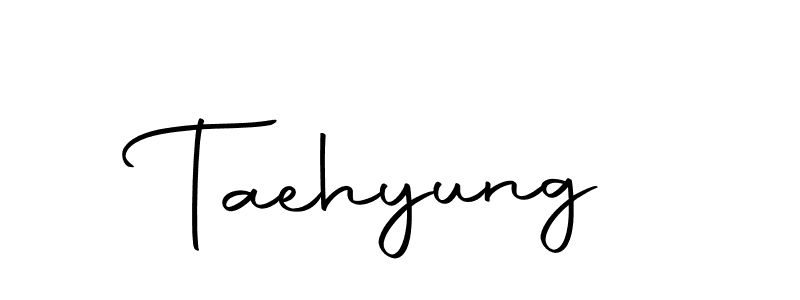 Design your own signature with our free online signature maker. With this signature software, you can create a handwritten (Autography-DOLnW) signature for name Taehyung. Taehyung signature style 10 images and pictures png