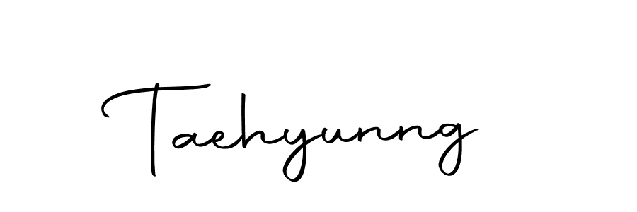 Create a beautiful signature design for name Taehyunng. With this signature (Autography-DOLnW) fonts, you can make a handwritten signature for free. Taehyunng signature style 10 images and pictures png
