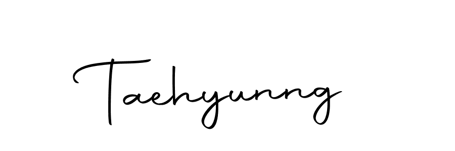 Create a beautiful signature design for name Taehyunng. With this signature (Autography-DOLnW) fonts, you can make a handwritten signature for free. Taehyunng signature style 10 images and pictures png