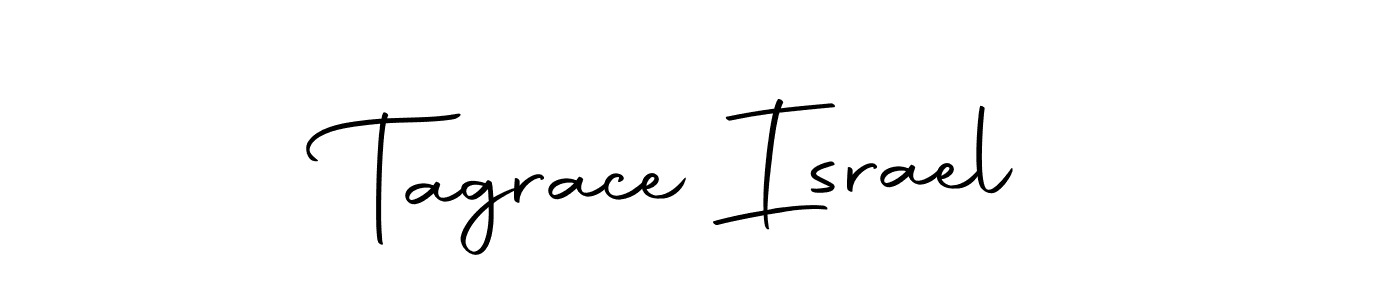 How to make Tagrace Israel name signature. Use Autography-DOLnW style for creating short signs online. This is the latest handwritten sign. Tagrace Israel signature style 10 images and pictures png