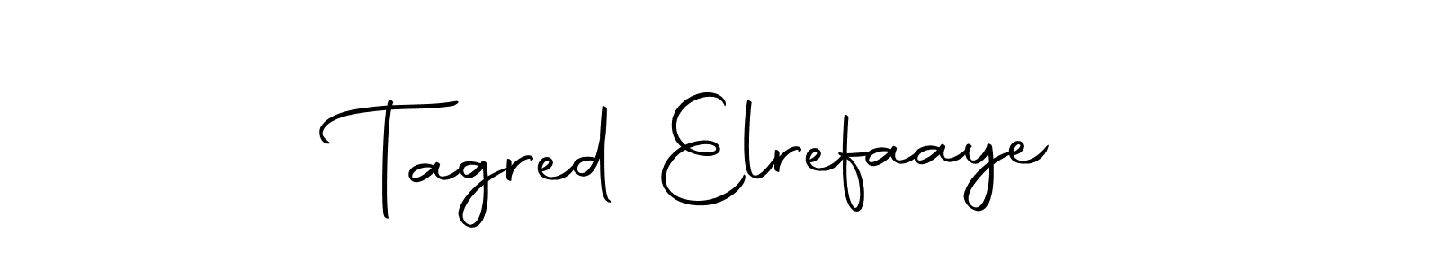 Similarly Autography-DOLnW is the best handwritten signature design. Signature creator online .You can use it as an online autograph creator for name Tagred Elrefaaye. Tagred Elrefaaye signature style 10 images and pictures png