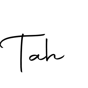 How to make Tah signature? Autography-DOLnW is a professional autograph style. Create handwritten signature for Tah name. Tah signature style 10 images and pictures png