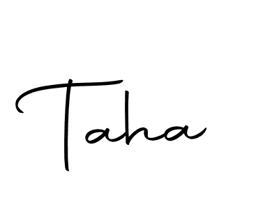 You should practise on your own different ways (Autography-DOLnW) to write your name (Taha) in signature. don't let someone else do it for you. Taha signature style 10 images and pictures png