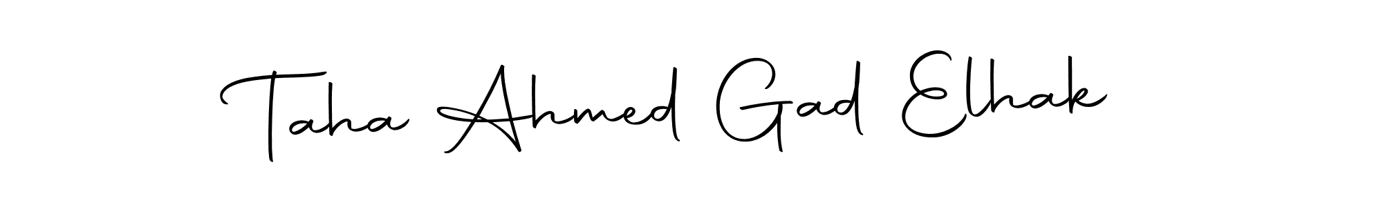 This is the best signature style for the Taha Ahmed Gad Elhak name. Also you like these signature font (Autography-DOLnW). Mix name signature. Taha Ahmed Gad Elhak signature style 10 images and pictures png