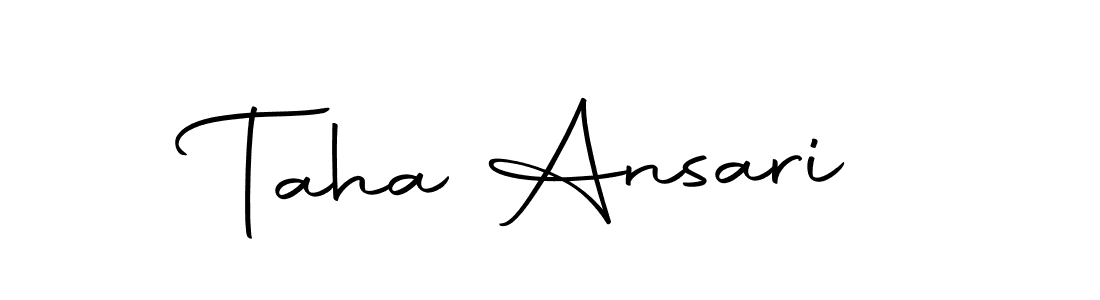 if you are searching for the best signature style for your name Taha Ansari. so please give up your signature search. here we have designed multiple signature styles  using Autography-DOLnW. Taha Ansari signature style 10 images and pictures png