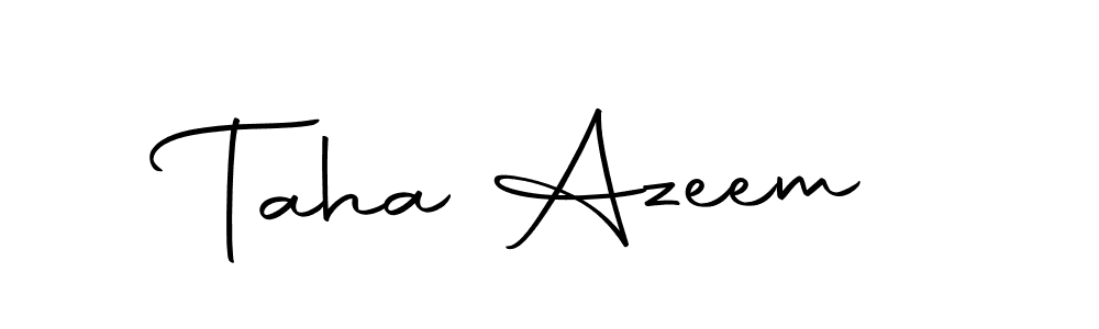 Make a beautiful signature design for name Taha Azeem. With this signature (Autography-DOLnW) style, you can create a handwritten signature for free. Taha Azeem signature style 10 images and pictures png