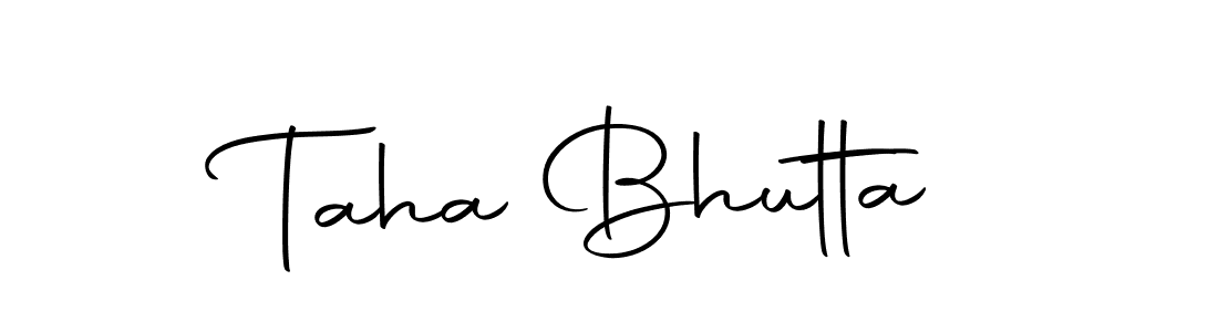 Make a short Taha Bhutta signature style. Manage your documents anywhere anytime using Autography-DOLnW. Create and add eSignatures, submit forms, share and send files easily. Taha Bhutta signature style 10 images and pictures png
