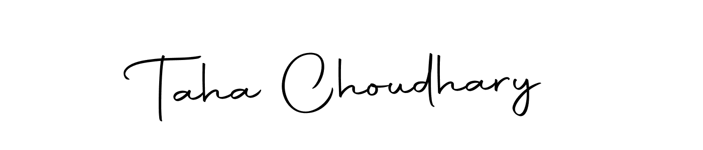 Design your own signature with our free online signature maker. With this signature software, you can create a handwritten (Autography-DOLnW) signature for name Taha Choudhary. Taha Choudhary signature style 10 images and pictures png