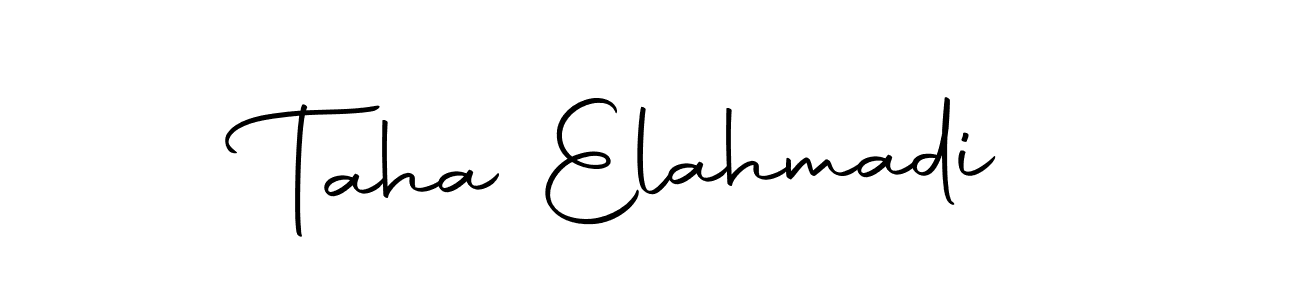 Also we have Taha Elahmadi name is the best signature style. Create professional handwritten signature collection using Autography-DOLnW autograph style. Taha Elahmadi signature style 10 images and pictures png