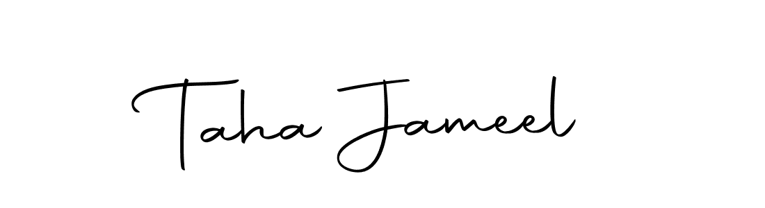 Design your own signature with our free online signature maker. With this signature software, you can create a handwritten (Autography-DOLnW) signature for name Taha Jameel. Taha Jameel signature style 10 images and pictures png