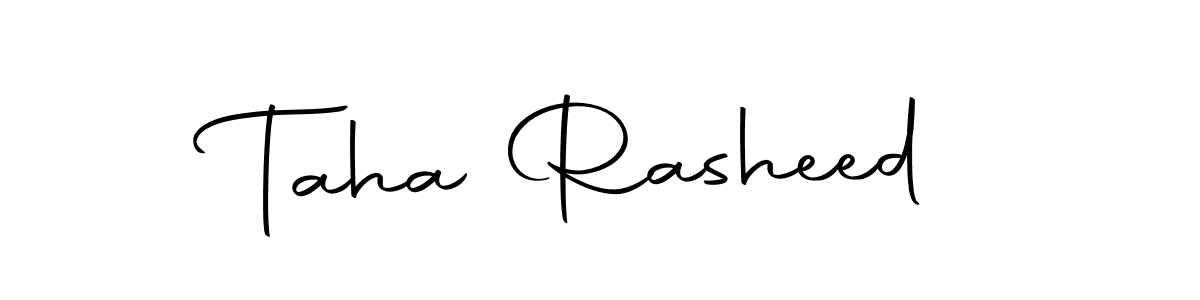 Taha Rasheed stylish signature style. Best Handwritten Sign (Autography-DOLnW) for my name. Handwritten Signature Collection Ideas for my name Taha Rasheed. Taha Rasheed signature style 10 images and pictures png
