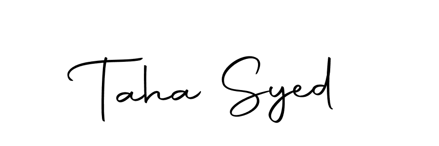 It looks lik you need a new signature style for name Taha Syed. Design unique handwritten (Autography-DOLnW) signature with our free signature maker in just a few clicks. Taha Syed signature style 10 images and pictures png